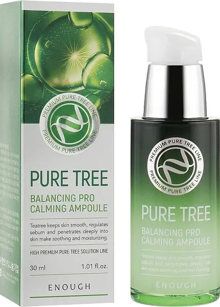 Enough Premium Fiolă facială calmantă Pure Tree Balancing Pro, 30 ml