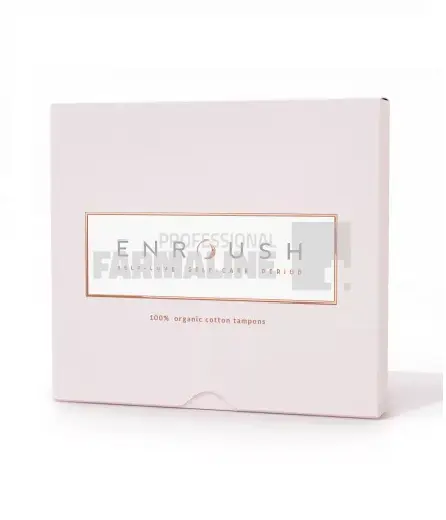 Enroush Tampoane mini din bumbac organic 16 bucati