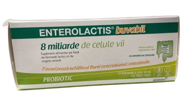 Enterolactis buvabil 10ml, 12 flacoane, Sofar