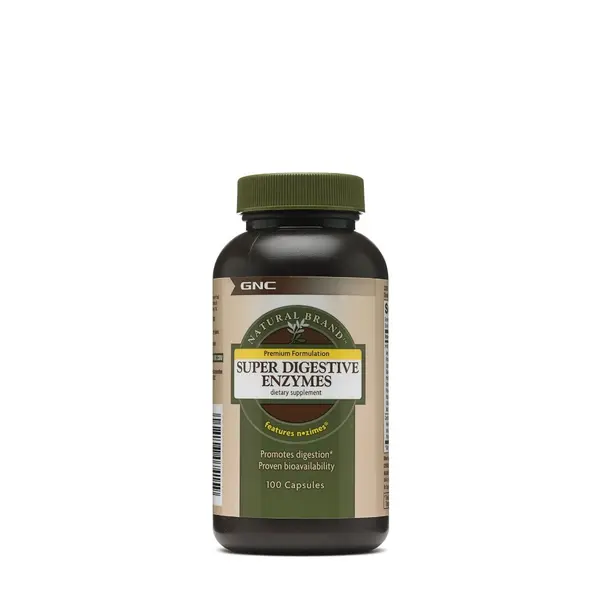 Enzime digestive Super Digestive Enzymes Natural Brand, 100 capsule, GNC