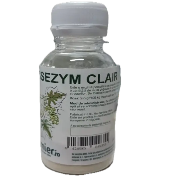 Enzime Essezym Clair 20 gr (pentru struguri albi, creste cantitatea de must obtinuta prin macerare) - Default Title