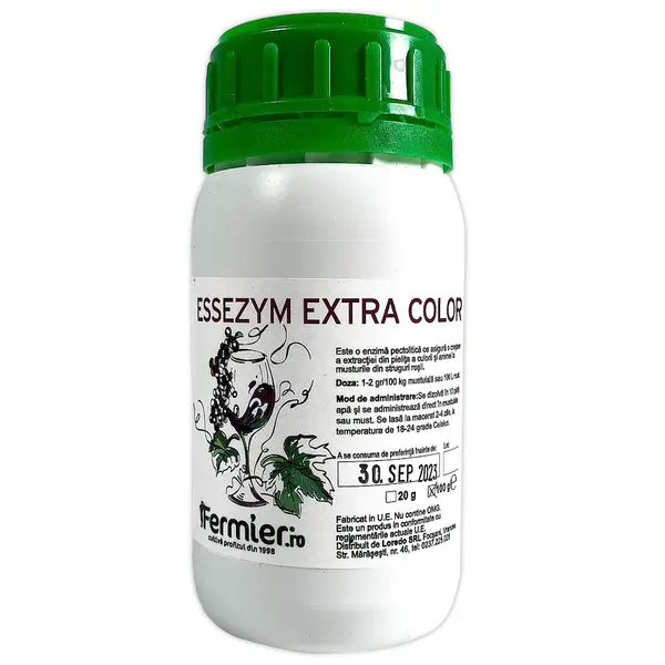 Enzime Essezym Extra Color 100 gr (pentru struguri rosii, enzime premium extractie culoare) - Default Title