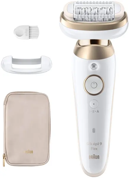 Epilator Braun - SES 9-011 3D, 2 trepte, alb