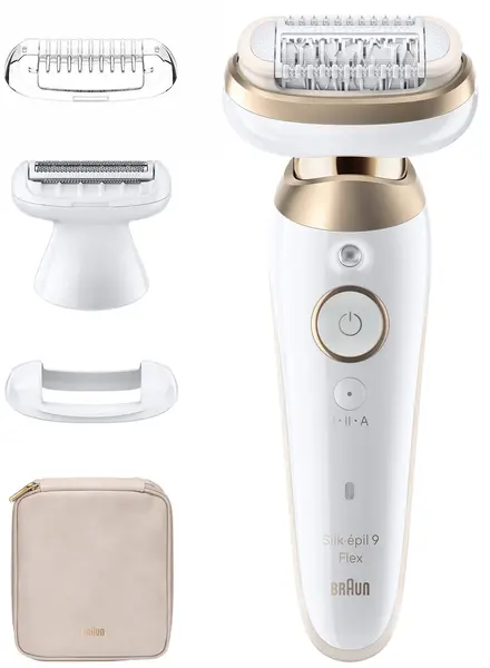 Epilator Braun - SES 9-481 3D, 2 trepte, alb