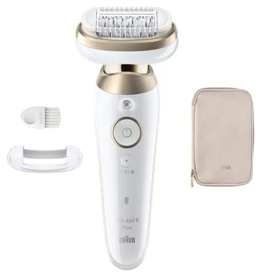 Epilator Braun - Silk·épil 9 Flex 9-011 3D, alb/auriu