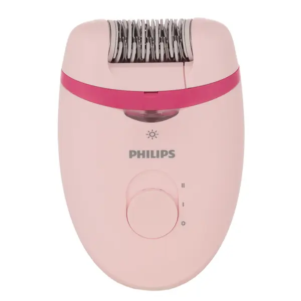 Epilator Philips Satinelle Essential BRE285/00, 2 viteze, Roz