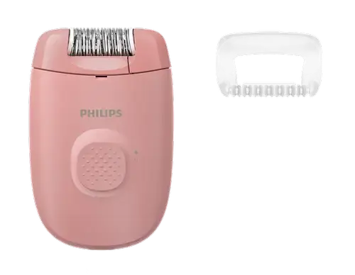 Epilator Philips Seria 2000 BRE227/00, 1 setare de viteza, cap de epilare lavabil, 1 accesoriu (Roz)