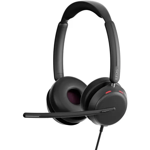 EPOS Casti Epos Impact 860 ANC, Casti cu fir, cu banda de sustinere, birou/centru de apeluri, USB tip C, Negru