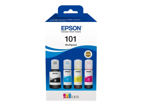 Epson 101 Multipack - C13T03V64A, 4 Colour Ink Bottles, 127 70 ml, 4500 7500 pagini