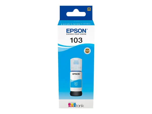 Epson 103 Cyan - Refill Ink Bottle C13T00S24A, 65 ml, EcoTank, 6500 pagini