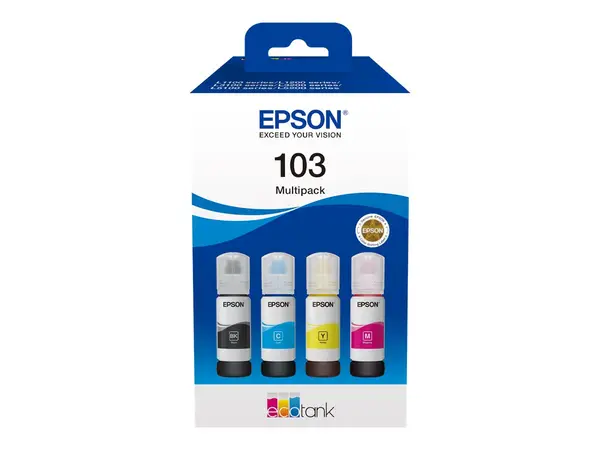 Epson 103 Multipack - 4 Colour Ink Refill C13T00S64A, 4 65 ml, EcoTank, 4500 7500 pagini