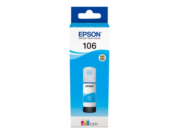 Epson 106 Cyan - C13T00R240, 70 ml, EcoTank ET 7700 ET 7750 L7160 L7180
