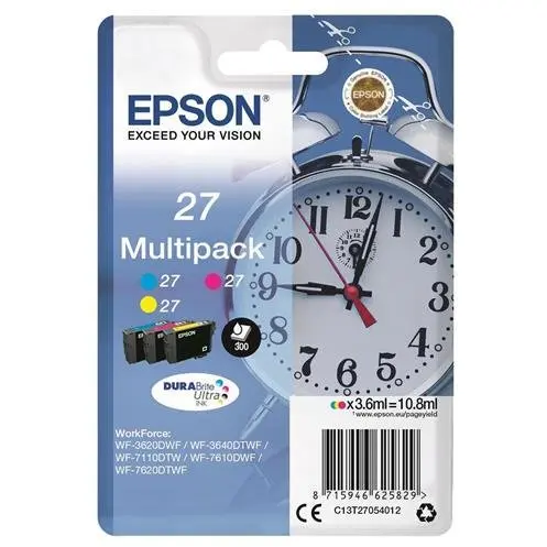 Epson Alarm clock Multipack Epson T2705 C/M/Y 3-colour 27 DURABrite | 10.8 ml