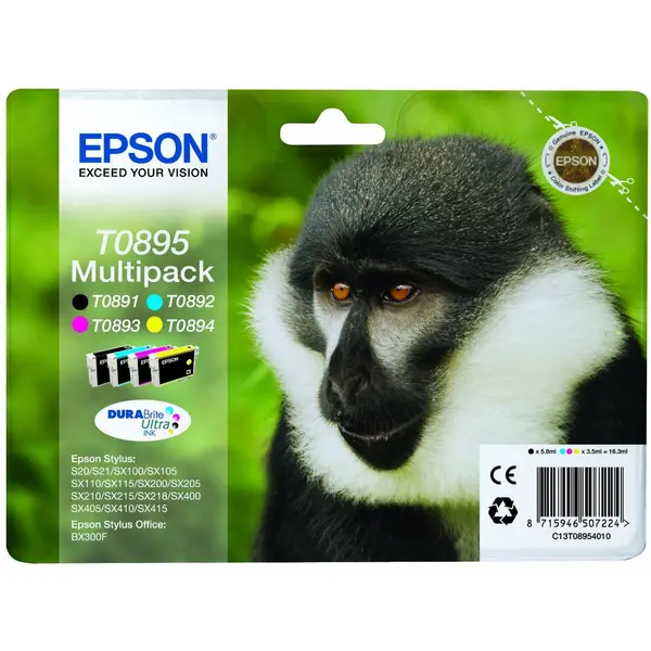 Epson Cartus cerneala color Epson St. S20/SX100/105 multipack ( b+c+m+y ), 5,8ml+3*3,5ml