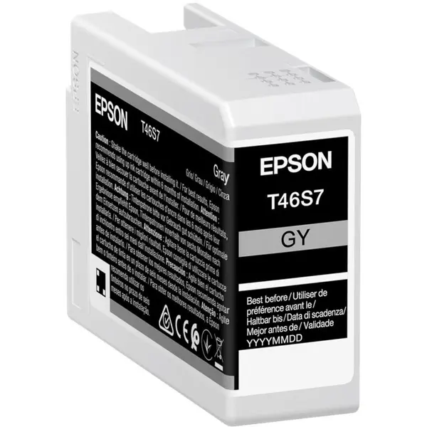 Epson Cartus cerneala Epson C13T46S700, Gri, 25 ml, Original, Pigment, pentru SureColor SC-P700