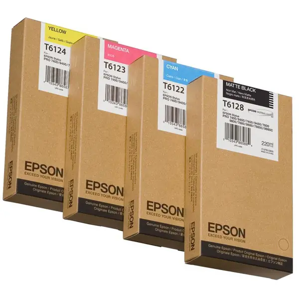 Epson Cartus cerneala Epson C13T612200, Cyan, 220 ml, Stylus Pro 7450