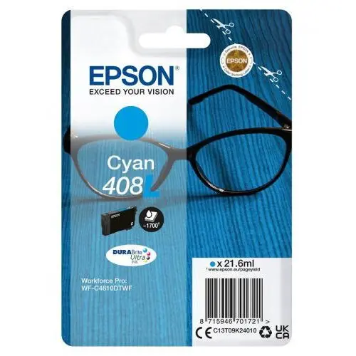 Epson Cartus Cerneala Epson Cyan 408L, acoperire 2200 pagini, Cyan
