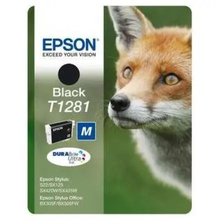 Epson Cartus cerneala Epson T1281 black, singlepack, Durabrite ultra ink