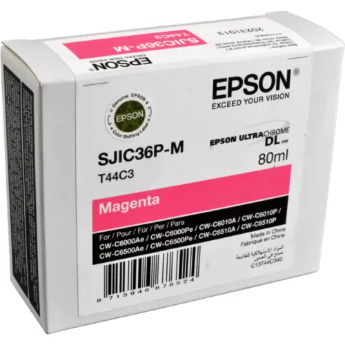 Epson Cartus Cerneala Original Epson SJIC36P-M, Magenta, pentru Epson CW-C6500/C6000