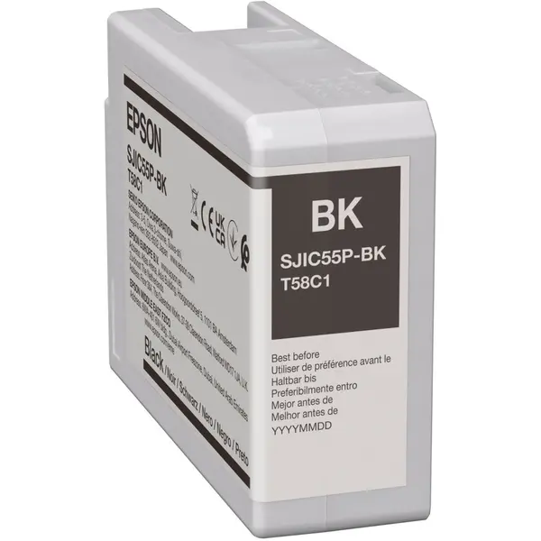 Epson Cartus Cerneala Original Epson SJIC55(BK), Negru, pentru Epson CW-D6500 / D6000