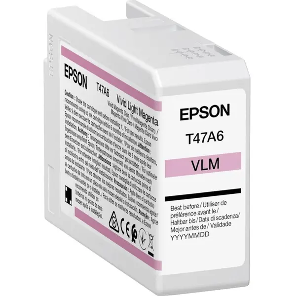 Epson Cartus Cerneala Original Epson T47A6, UltraChrome Pro 10 ink, Vivid Magenta Deschis, 50 ml, pentru Epson SC-P900
