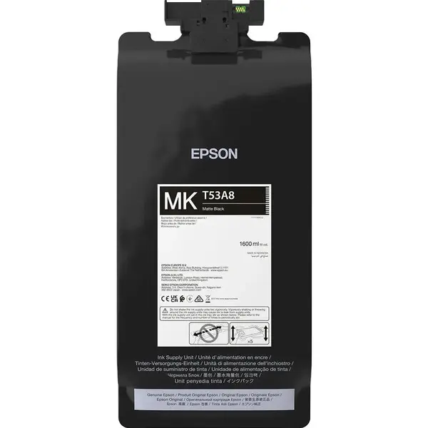 Epson Cartus Cerneala Original Epson T53A8, Negru Mat, 1600 ml, pentru Epson SC-T7700DL