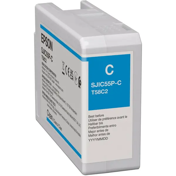 Epson Cartus Cerneala Original Epson T58C240, Cyan, pentru Epson CW-D6500 / D6000