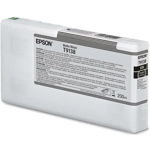 Epson Cartus Cerneala Original Epson T9138, Negru Mat, 200 ML, pentru Epson SC-P5000