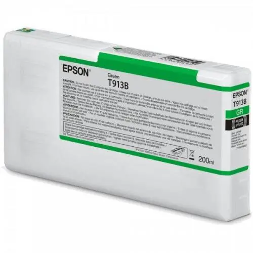 Epson Cartus Cerneala Original Epson T913B00, Verde, 200 ML, pentru Epson SC-P5000