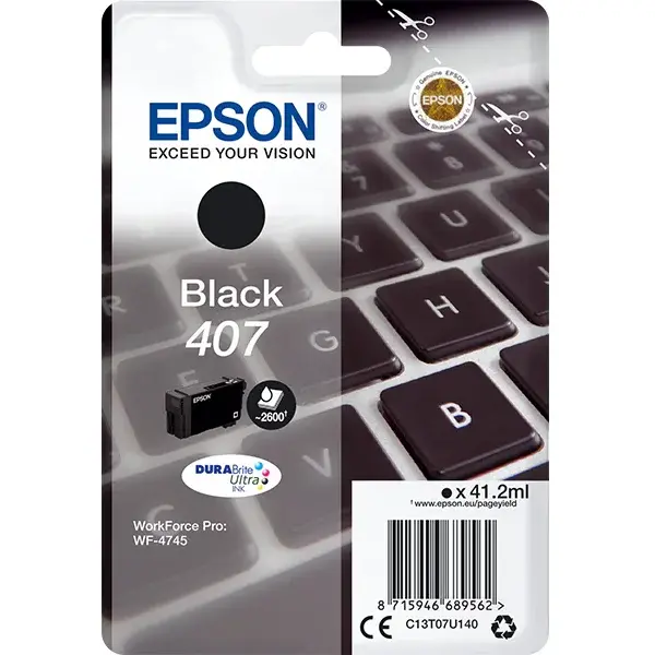 Epson Cartus Epson C13T07U140 41.2ML Inkjet, Negru