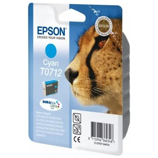 Epson Cartus Epson T0712 (C13T071240), cian