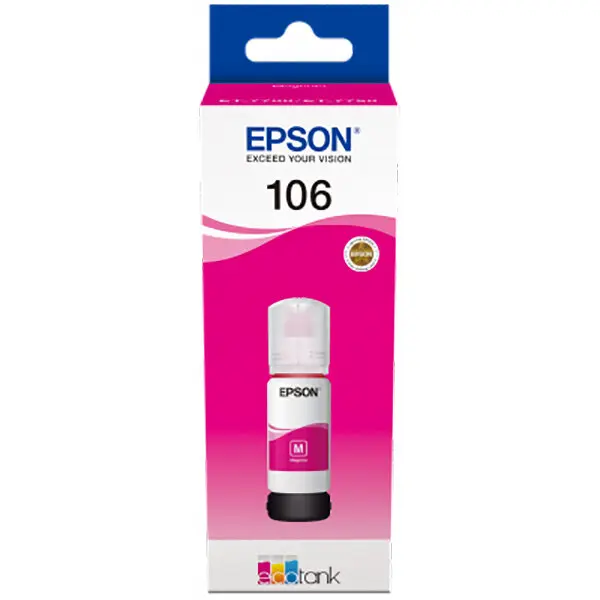 Epson CARTUS MAGENTA 106 C13T00R340 65 ML ORIGINAL EPSON L7160 CISS