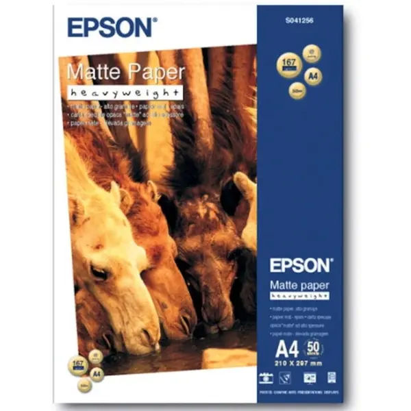 Epson Hartie foto A4 Matte EPSON C13S041256, 50 coli