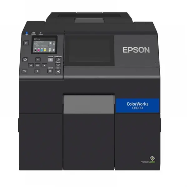 Epson Imprimanta de etichete color Epson ColorWorks C6000Ae, inkjet, 1200x1200DPI, USB, Ethernet, display, cutter