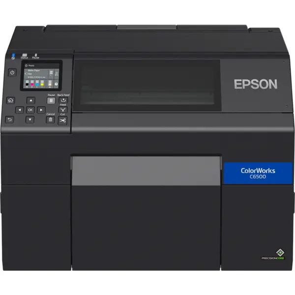 Epson Imprimanta de etichete Epson ColorWorks CW-C6500AE, industriala, inkjet color, 1200 x 1200 dpi, USB, Ethernet, auto-cutter