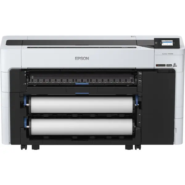 Epson Imprimanta de format mare Epson SureColor SC-T5700D, Wi-Fi, Cu jet de cerneala, Color,2400 x 1200 DPI, A0 (841 x 1189 mm), Ethernet LAN, Alb-Negru