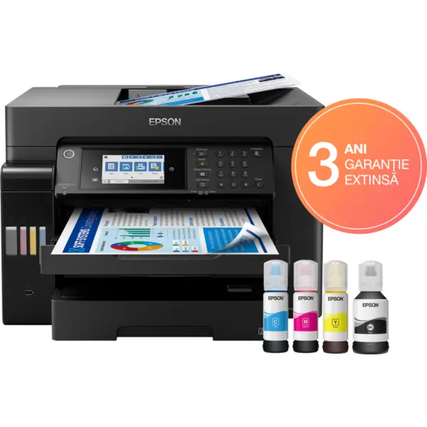 Epson Imprimanta inkjet color Epson L11160 CISS, Retea, Wireless, A3+