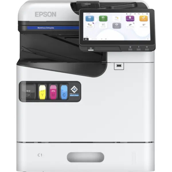 Epson Imprimanta multifunctionala inkjet color Epson AM-C400, A4, color inject, 40ppm, duplex, 600x2400 dpi, ADF 100 coli, USB, retea, Wi-Fi,starter cerneala