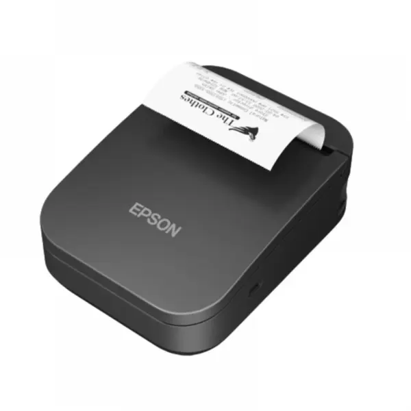 Epson Imprimanta termica portabila Epson TM-P80II, direct termic, 203DPI, baterie 1950mAh, Wi-Fi, USB-C, Negru