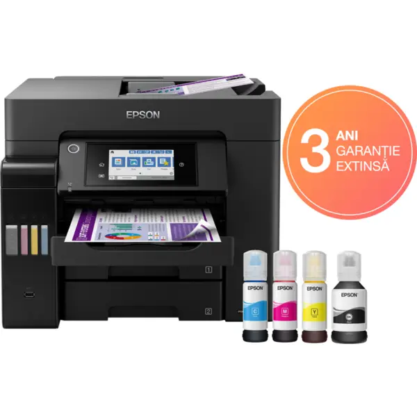 Epson Multifunctionala Epson EcoTank L6570 Inkjet, CISS, Color, Format A4, Duplex, Wi-Fi