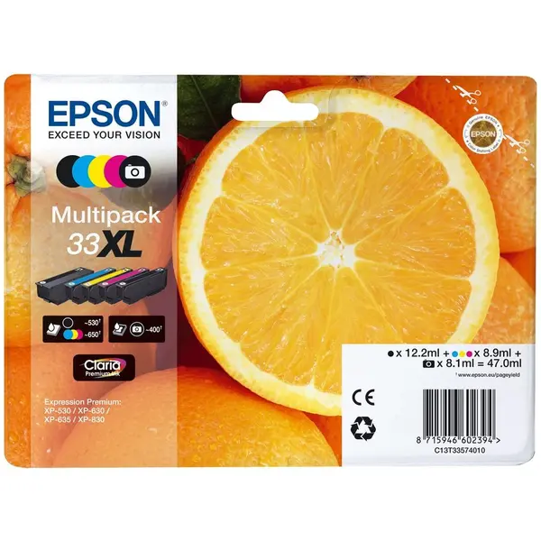 Epson Oranges Premium Multipack Epson 4-colour Claria 33XL