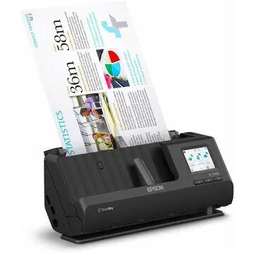Epson Scaner, Epson, Model WorkForce WorkForce ES-C380W, 30 ppm, Negru