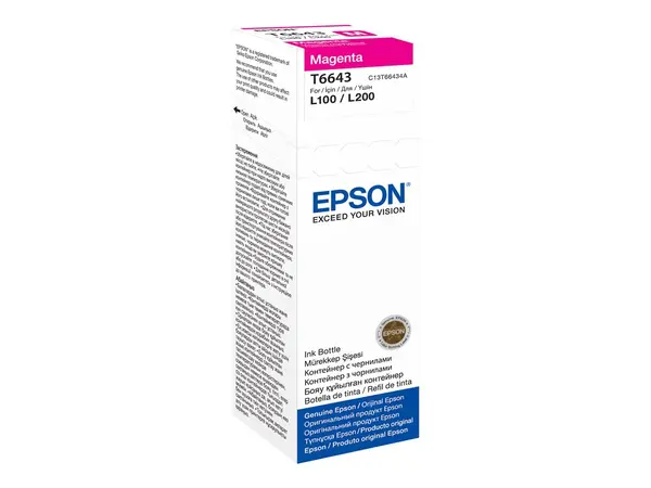 Epson T6643 Magenta - Cerneala Originala EcoTank 70 ml (C13T66434A)