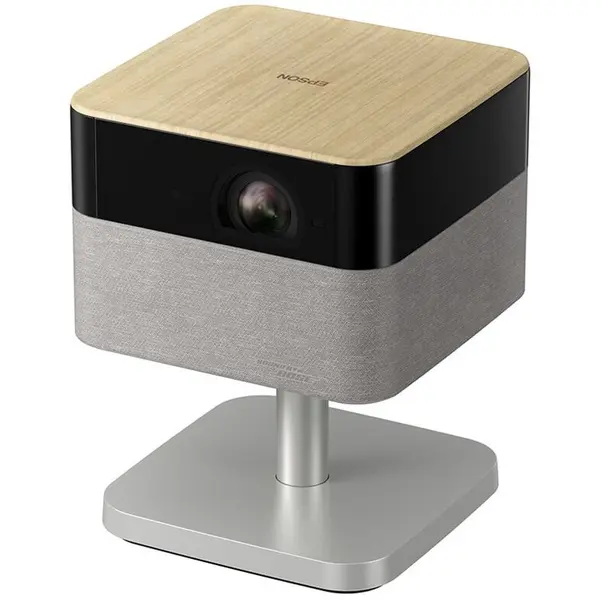 Epson Videoproiector Epson EF-72, 3LCD, 4K Pro UHD, 1000 ANSI lumeni, HDR10, HLG, Wi-Fi, Google TV, Argintiu / Stejar