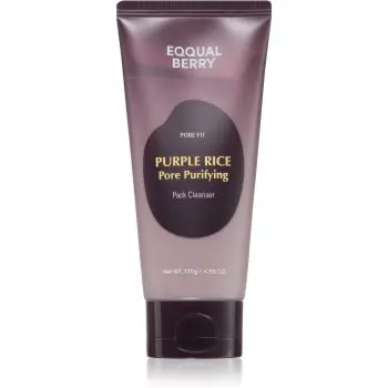 EQQUALBERRY Purple Rice Pore Purifying Pack Cleanser Spuma curatare intensa. cu efect de exfoliere