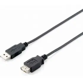 EQUIP Equip USB 2.0 extension cord cable AM-AF 5m black double shielding