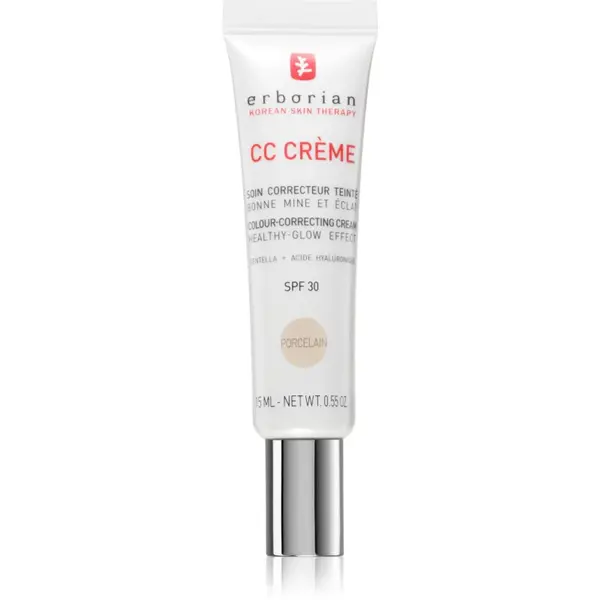 Erborian CC Crème Centella Asiatica Crema CC pentru un ten uniform SPF 30 culoare Porcelain 15 ml