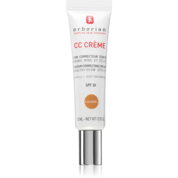 Erborian CC Crème Centella Asiatica Crema CC pentru un ten uniform SPF 30 culoare Caramel 15 ml