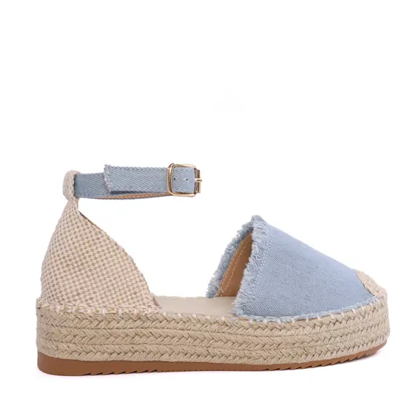 Espadrile femei Solo Donna albastre din textil 2547DE39040JBL