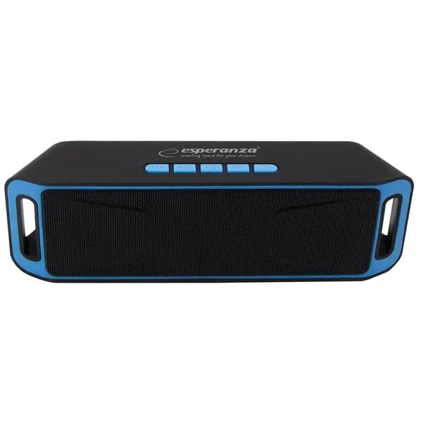 ESPERANZA Boxa portabila EP126KB Folk, Difuzor, Bluetooth cu radio FM incorporat, Negru-Albastru